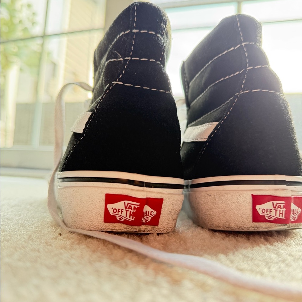 Vans Black and White High-Top Sneakers - Picture 3 of 5